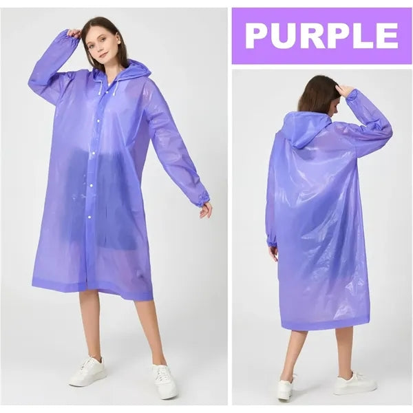 Durable Windproof Breathable Eva Rain Ponchos for Adults