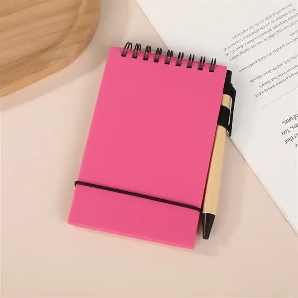 Mini Spiral Notebook with Pen