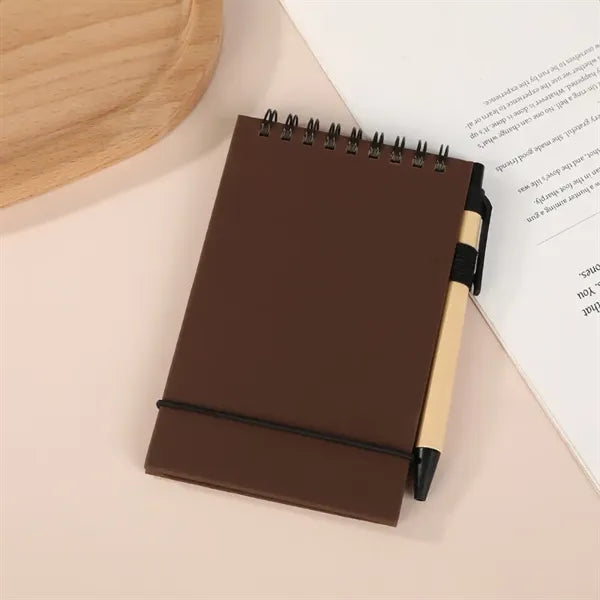 Mini Spiral Notebook with Pen