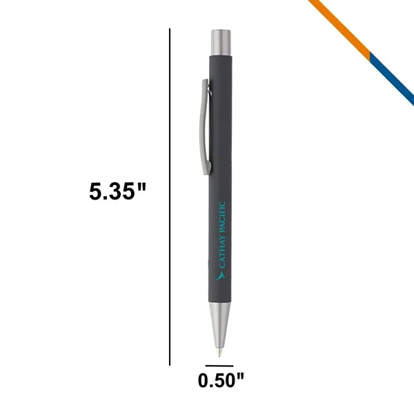 Flux Rubber Coated Metal Ballpoint Pens