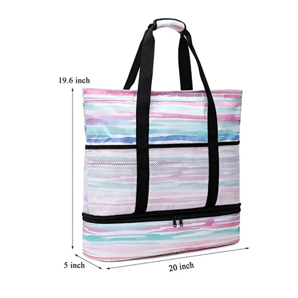 420D Large Size Separable Beach Tote Bag