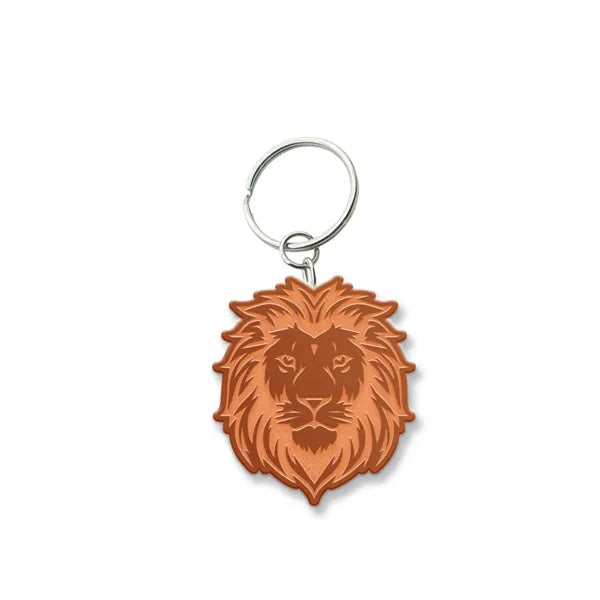 Solid Iron Keychain with Shiny Copper Plating