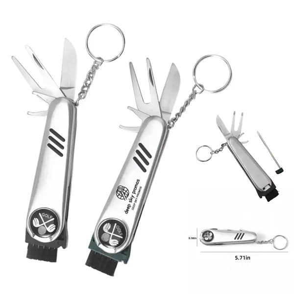 Multifunctional golf tool knife