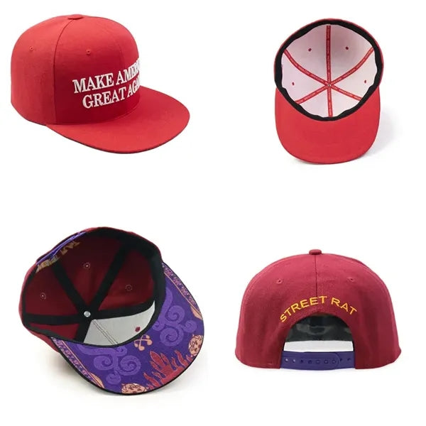 Over-the-road Cotton twill snackback Flat Bill Hats