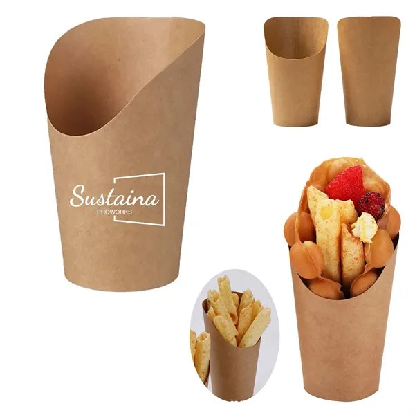 16oz Disposable Paper French Fry Cups