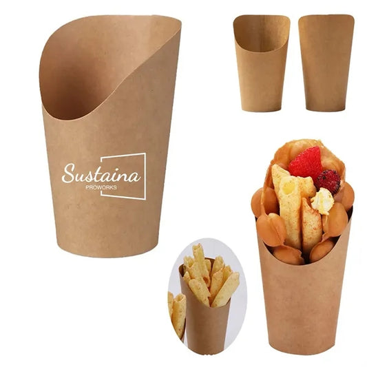 16oz Disposable Paper French Fry Cups