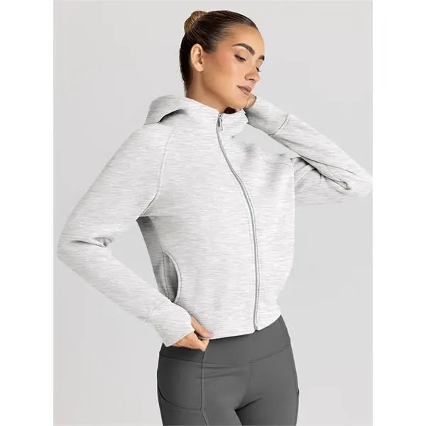 Women's Cropped Zip-Up Hoodie Jacket