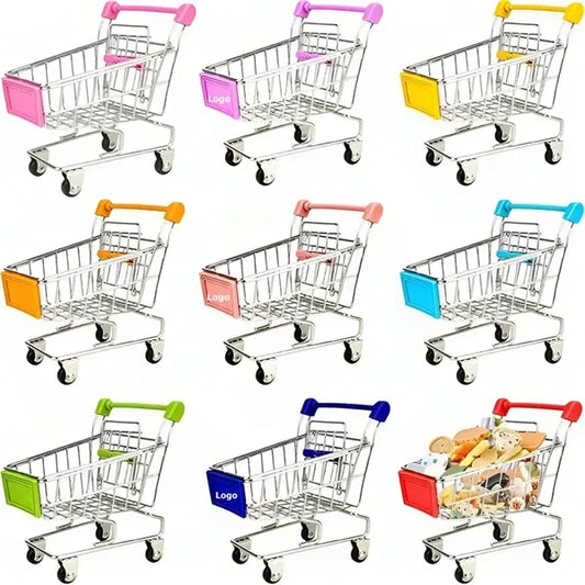 Metal Shopping Cart Toy Mini Shopping Handcart Mode
