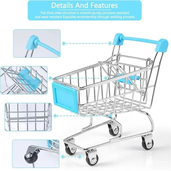 Metal Shopping Cart Toy Mini Shopping Handcart Mode