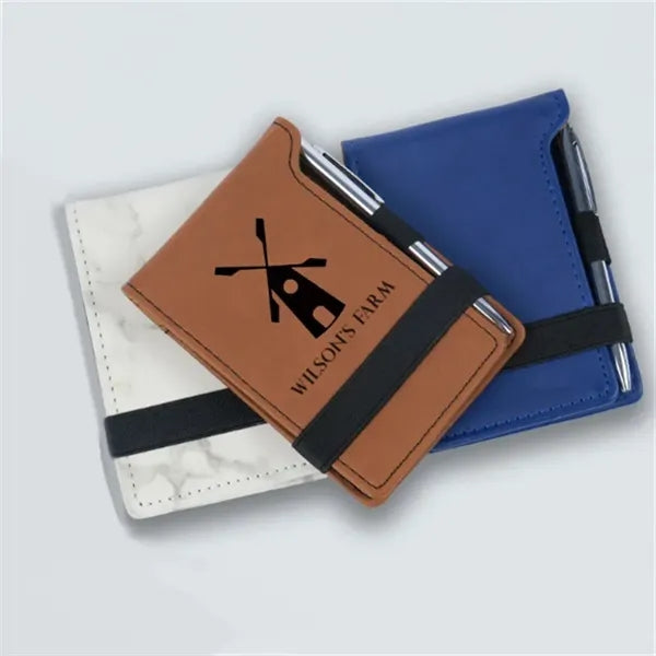 Portable Golf Scorecard Holder with Pen, Elastic Closure