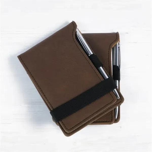 Portable Golf Scorecard Holder with Pen, Elastic Closure