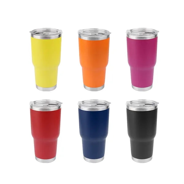 30Oz Stainless Steel Insulated Vacuum Travel Tumbler W/ Lid