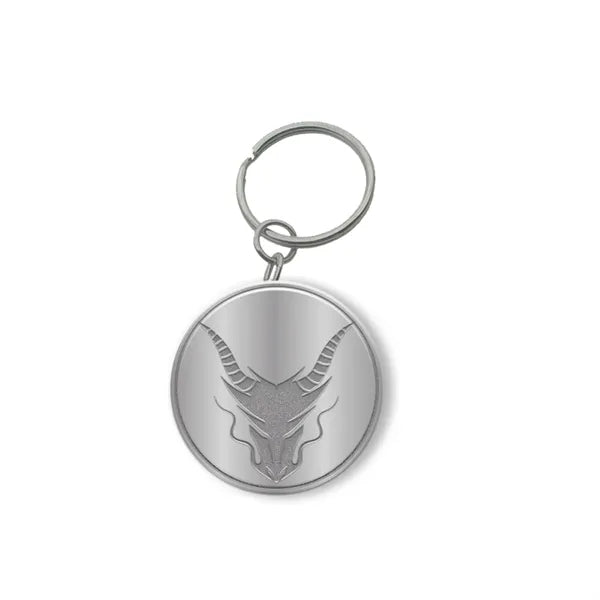 Zinc Alloy Keychain with Antique Silver Plating