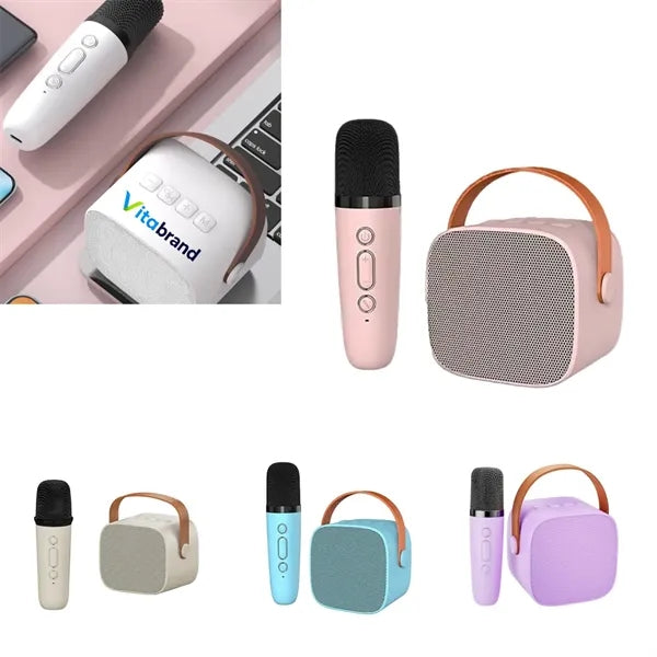 Portable Bluetooth Karaoke Machine With Wireless Mics