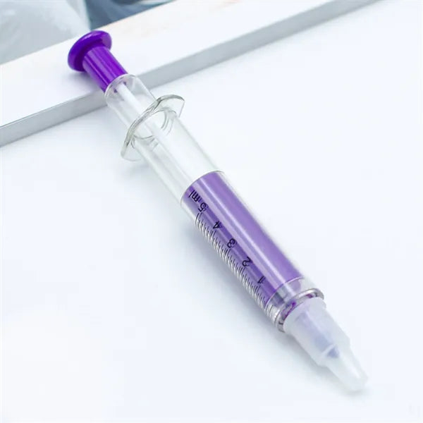 Syringe Shaped Highlighter and Pen Combo
