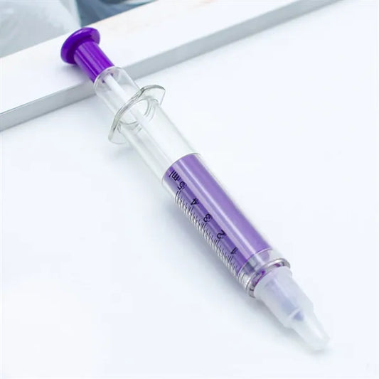 Syringe Shaped Highlighter and Pen Combo