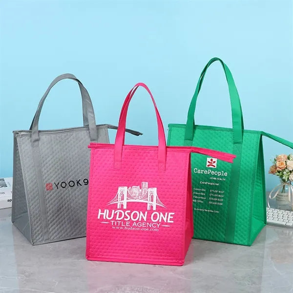 Insulated Non-Woven Lunch Cooler Tote Bag
