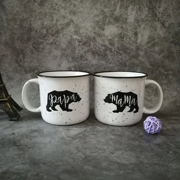 13 Oz. Speckled Ceramic Campfire Coffee Mug