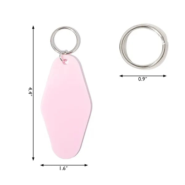 Plastic hotel keychain, motel keychain