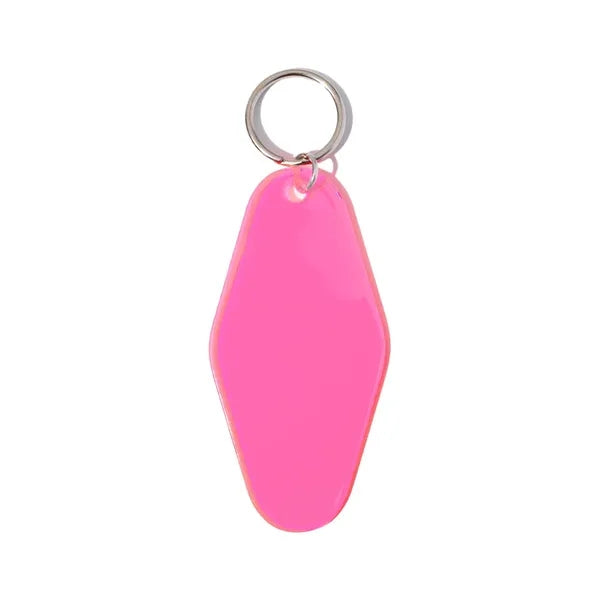 Plastic hotel keychain, motel keychain