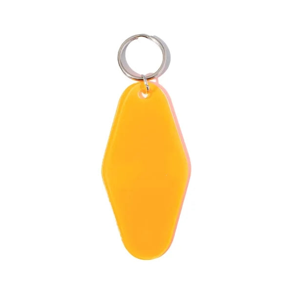 Plastic hotel keychain, motel keychain