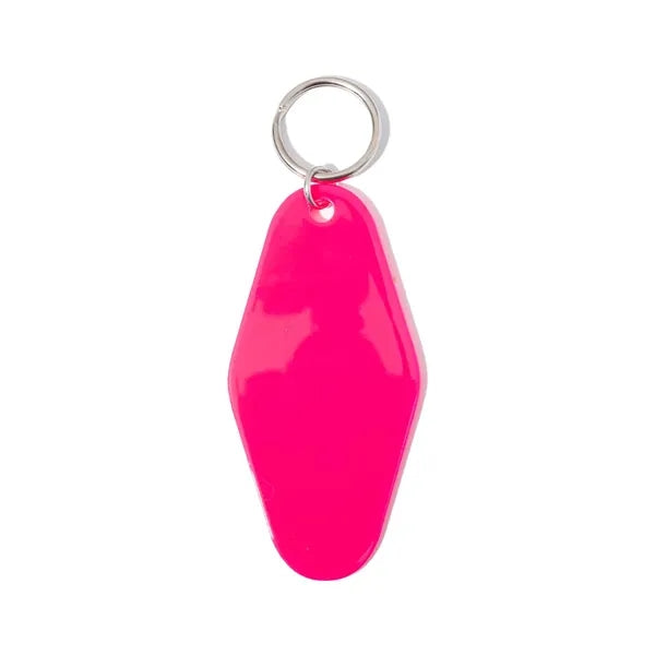 Plastic hotel keychain, motel keychain