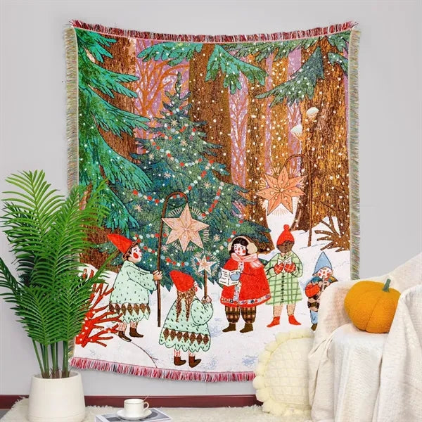 Cotton Woven Throw Blanket