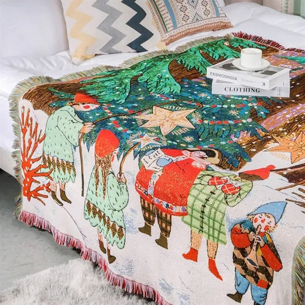 Cotton Woven Throw Blanket