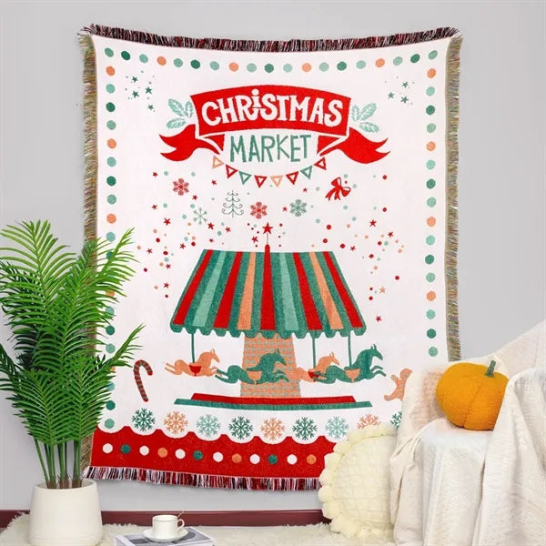 Cotton Woven Throw Blanket