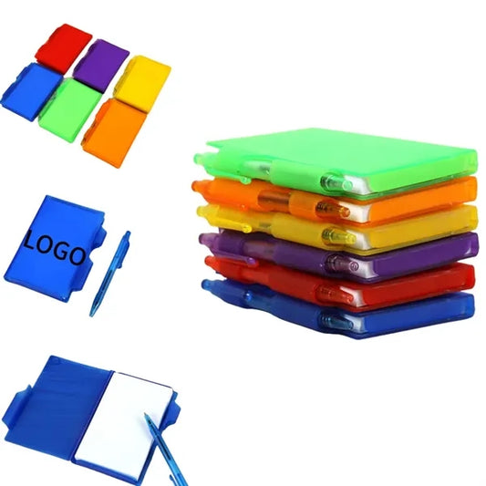 Sticky Notes Set with Plastic Case & Pen