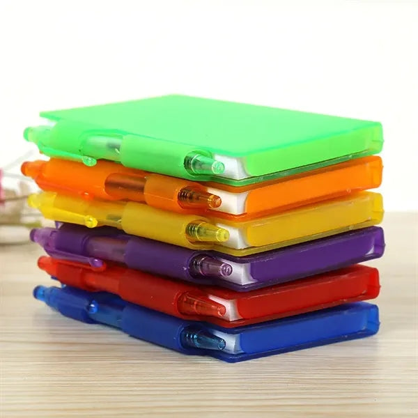 Sticky Notes Set with Plastic Case & Pen
