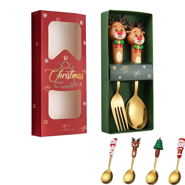 Christmas Stainless Steel Cutlery Set