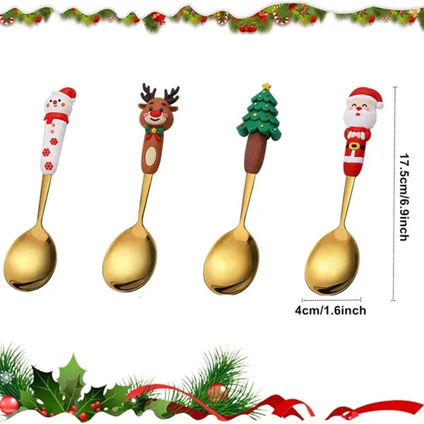 Christmas Stainless Steel Cutlery Set
