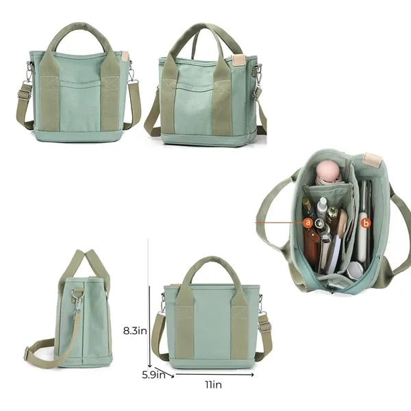 Small Canvas Handbag Multi - Way Tote Bag