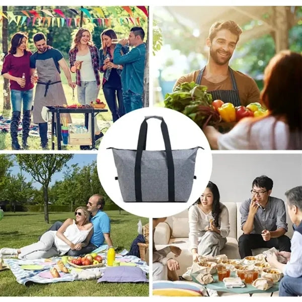 Large Capacity Collapsible Insulated Outdoor Cooler Bag