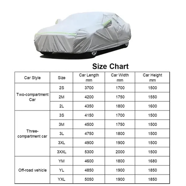 210D Oxford Cloth Car Cover All - Weather