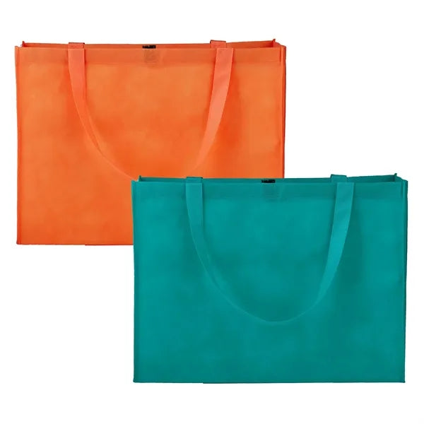 Non-woven Tote Bag With Hook And Loop Closure