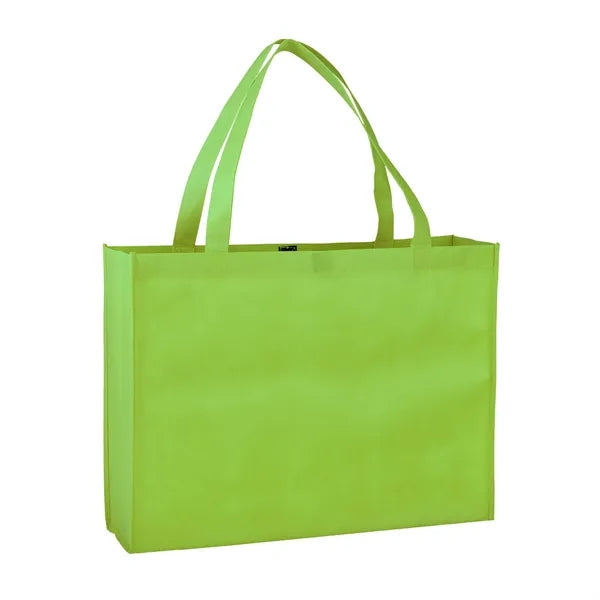 Non-woven Tote Bag With Hook And Loop Closure