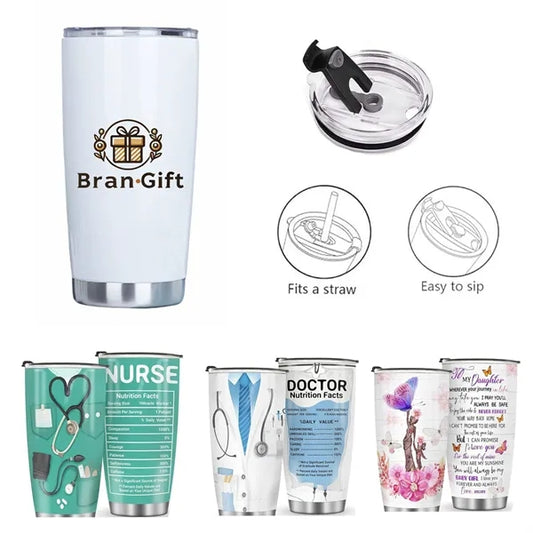 20 oz Stainless Steel Double-Wall Car Cup