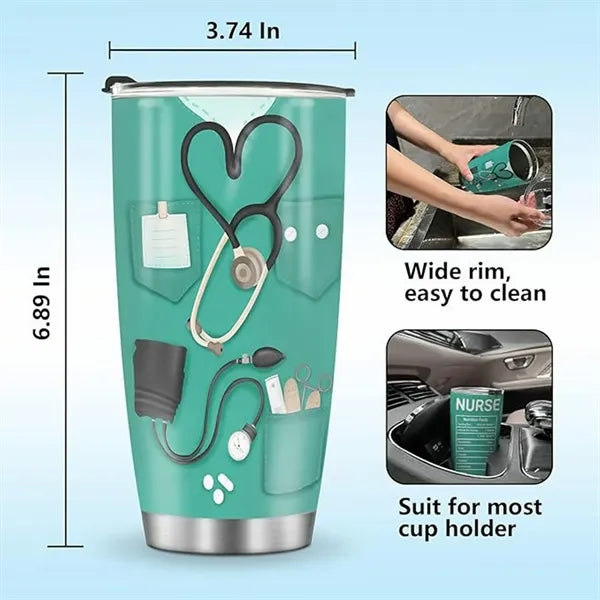 20 oz Stainless Steel Double-Wall Car Cup
