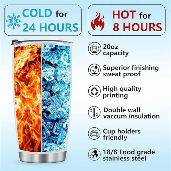 20 oz Stainless Steel Double-Wall Car Cup