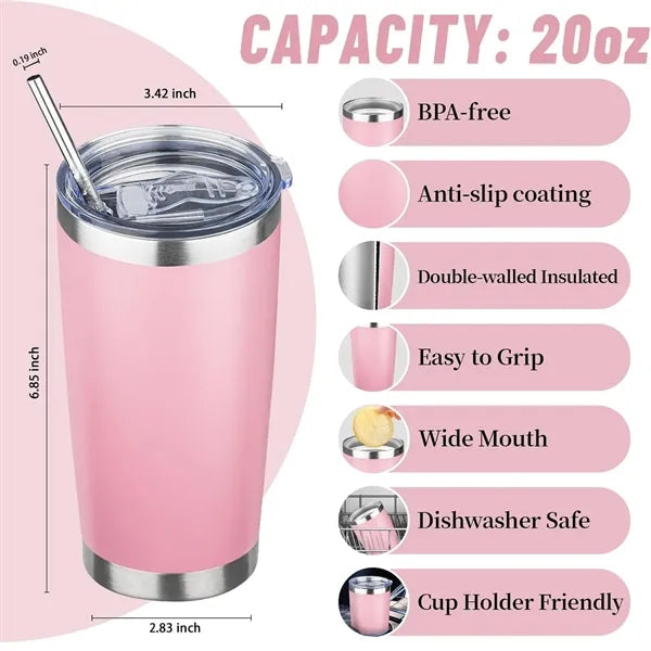 20 OZ Double-layer Vacuum Car Insulated Cup