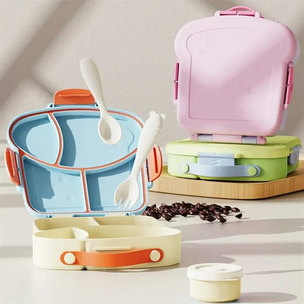 Large Capacity Cute Lunch Box with Compartments