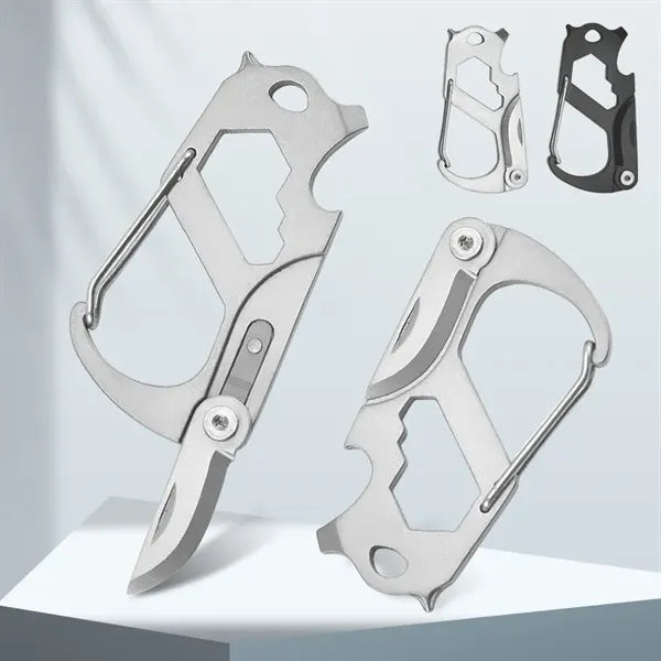 Multifunctional stainless steel tool card, key chain