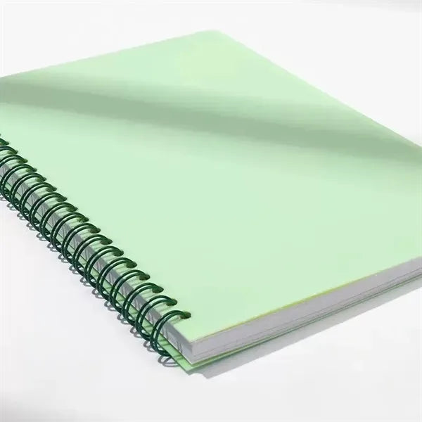 Plastic Hardcover Spiral Notebook 80 Sheets