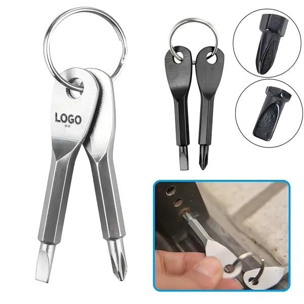 Outdoor EDC Screwdriver Tool with Key Ring