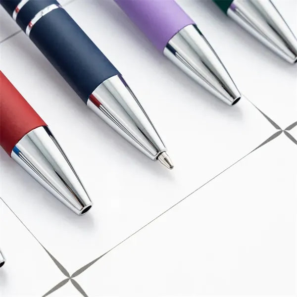 2-in-1 Soft Touch Metal Ballpoint Pens