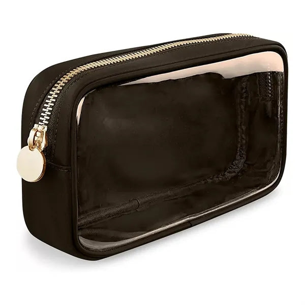 Clear Zippered PVC Cosmetic Pouch