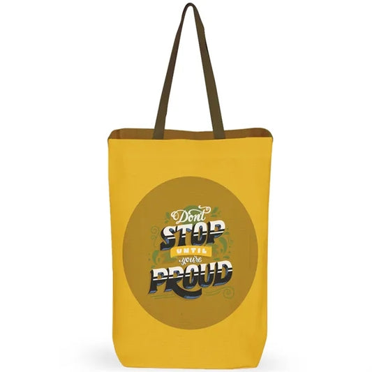 Sublimation 7 oz Poly Canvas Tote Bag - 10"W x 14"H x 5"G x