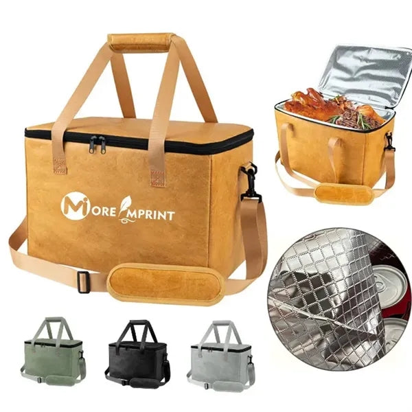 Large Capacity Washable Paper BBQ Insulated Tote Bag